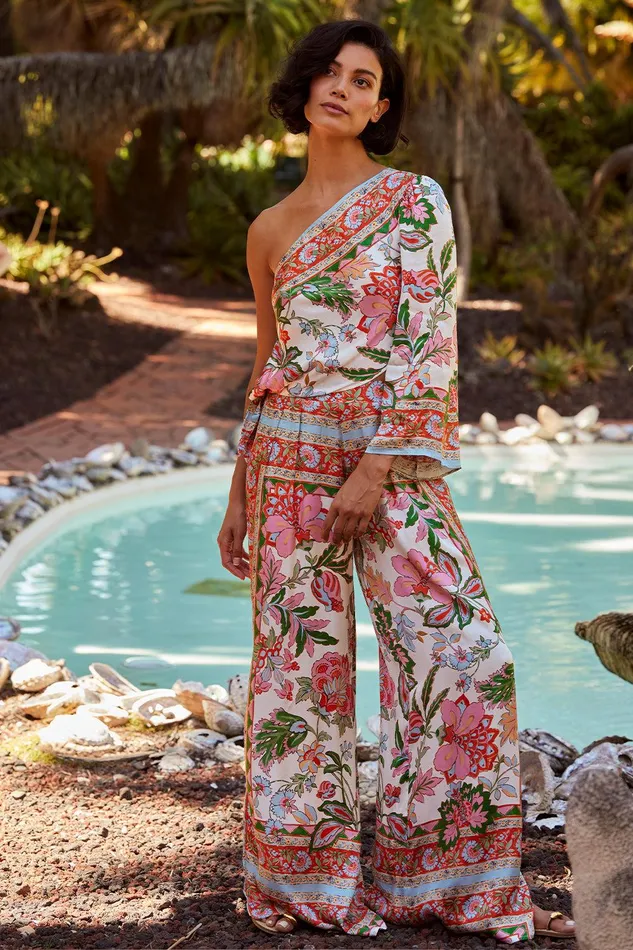 Women MISA Los Angeles Matching Sets KASPIA TOP Casablanca Border Mix