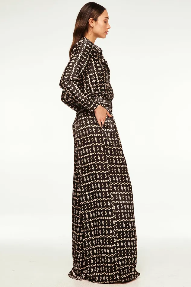 Women MISA Los Angeles Matching Sets LEMOR PANT Go West Geo Mix
