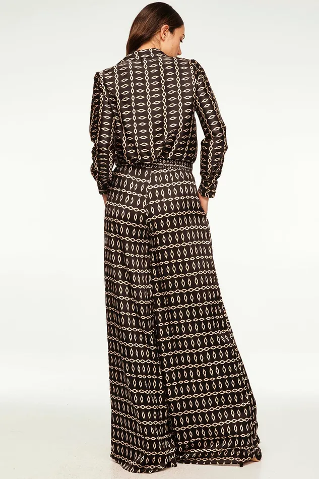 Women MISA Los Angeles Matching Sets LEMOR PANT Go West Geo Mix