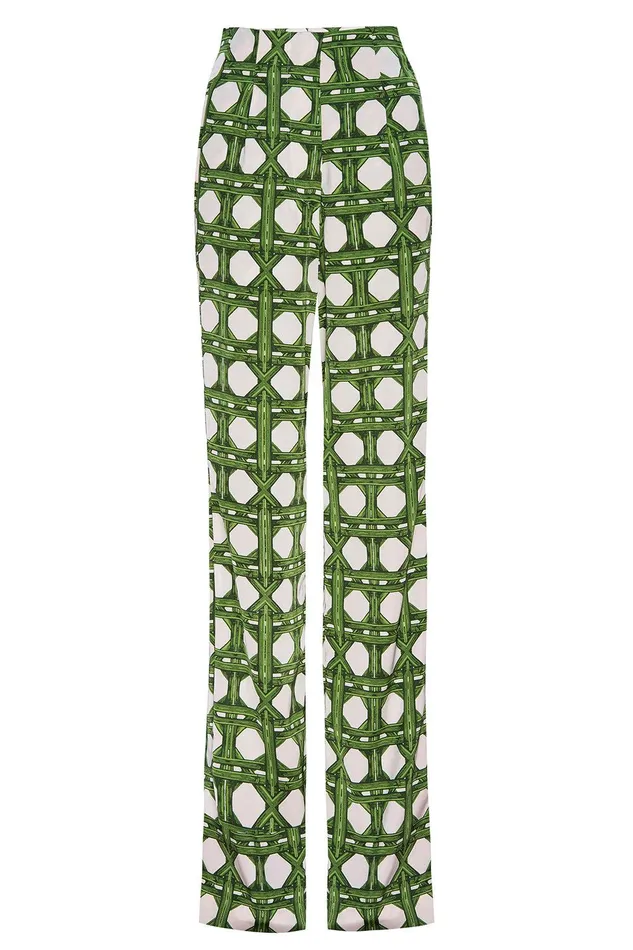 Women MISA Los Angeles Matching Sets RITA PANT Rattan Tile