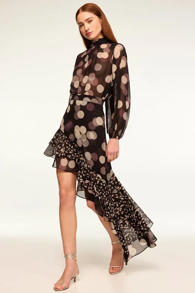 Women MISA Los Angeles Matching Sets SKY SKIRT Polka Dot Mix