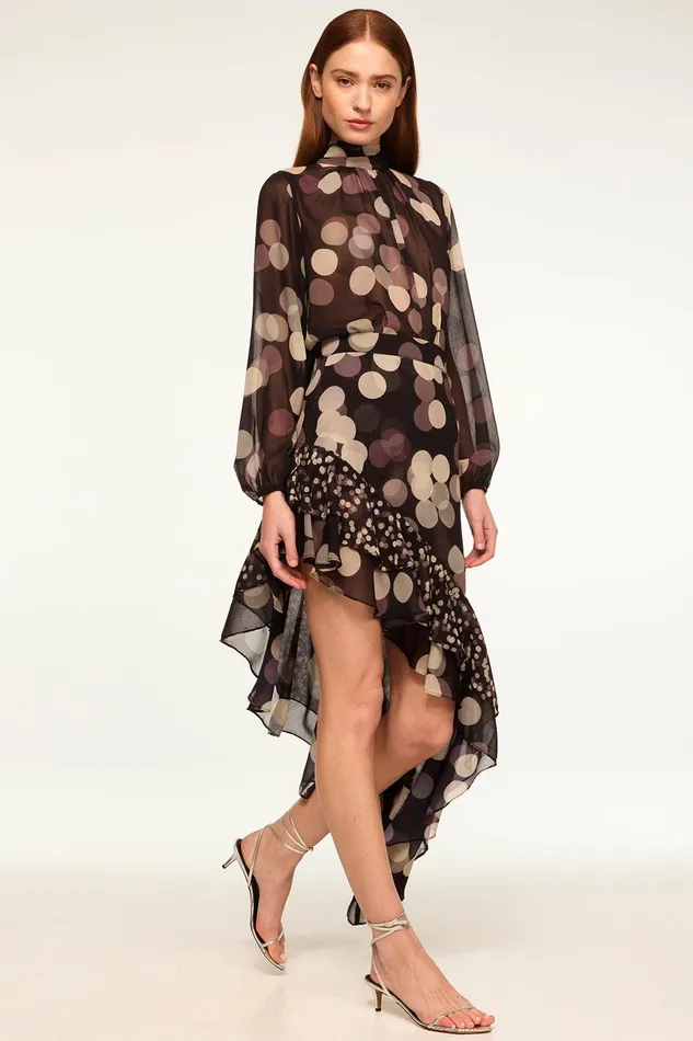 Women MISA Los Angeles Matching Sets SKY SKIRT Polka Dot Mix