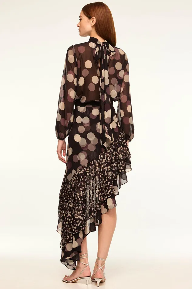 Women MISA Los Angeles Matching Sets SKY SKIRT Polka Dot Mix