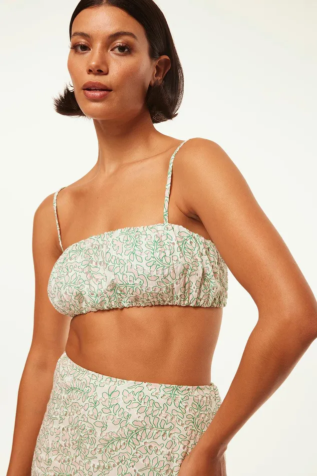 Women MISA Los Angeles Matching Sets TERESA TOP Dewdrop Eyelet