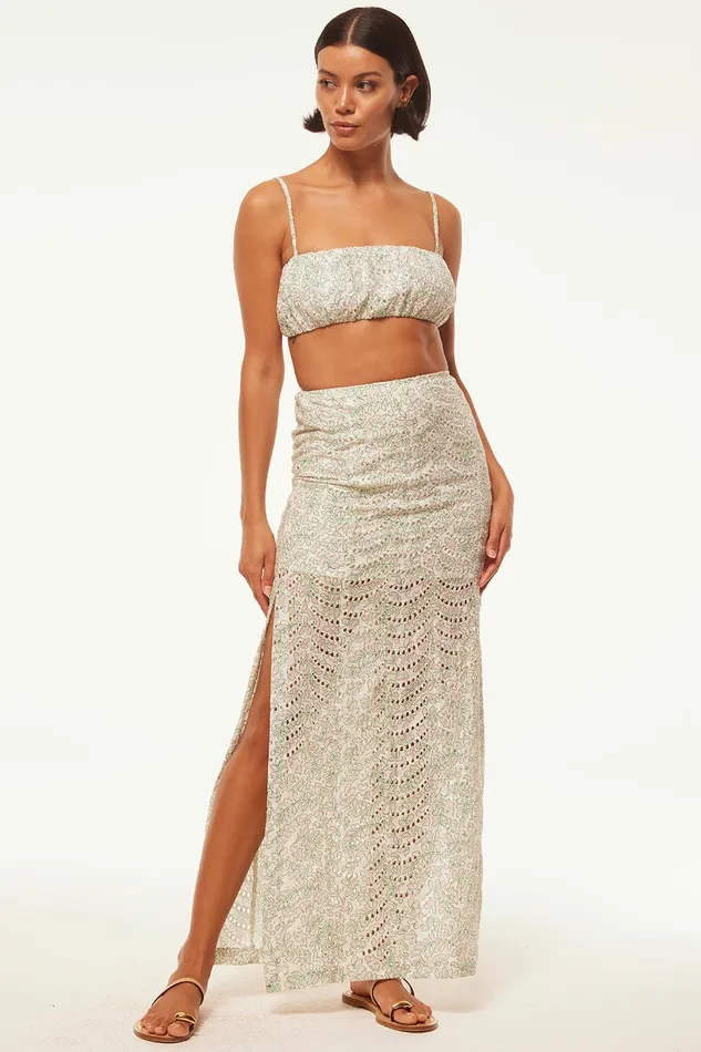 Women MISA Los Angeles Matching Sets TERESA TOP Dewdrop Eyelet