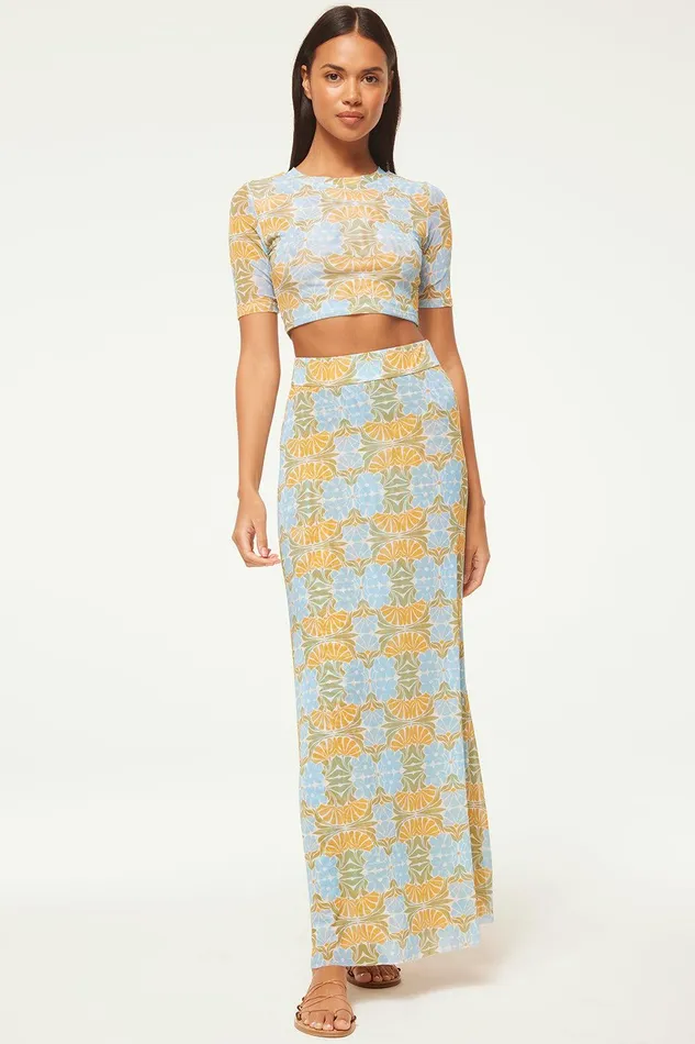 Women MISA Los Angeles Skirts and Shorts EKAT SKIRT Citrus Slice