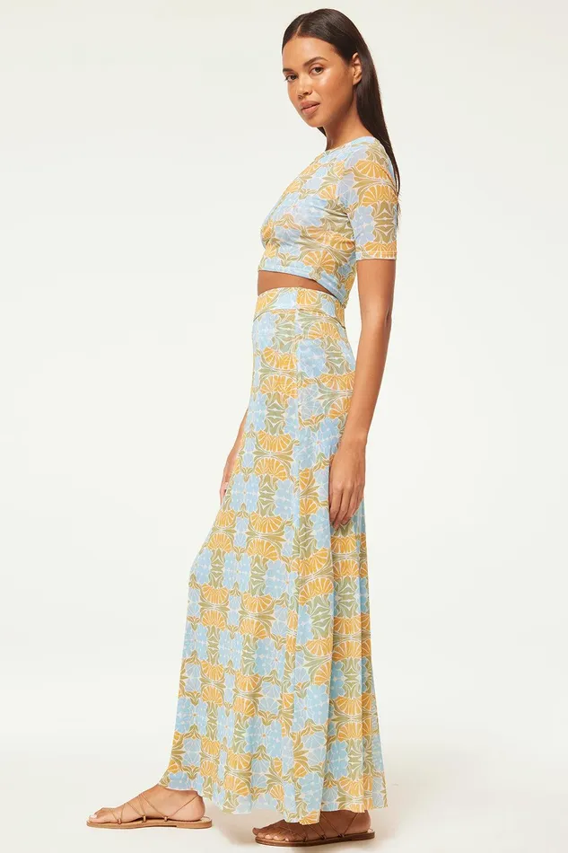 Women MISA Los Angeles Skirts and Shorts EKAT SKIRT Citrus Slice