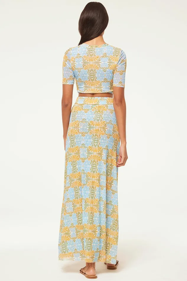 Women MISA Los Angeles Skirts and Shorts EKAT SKIRT Citrus Slice