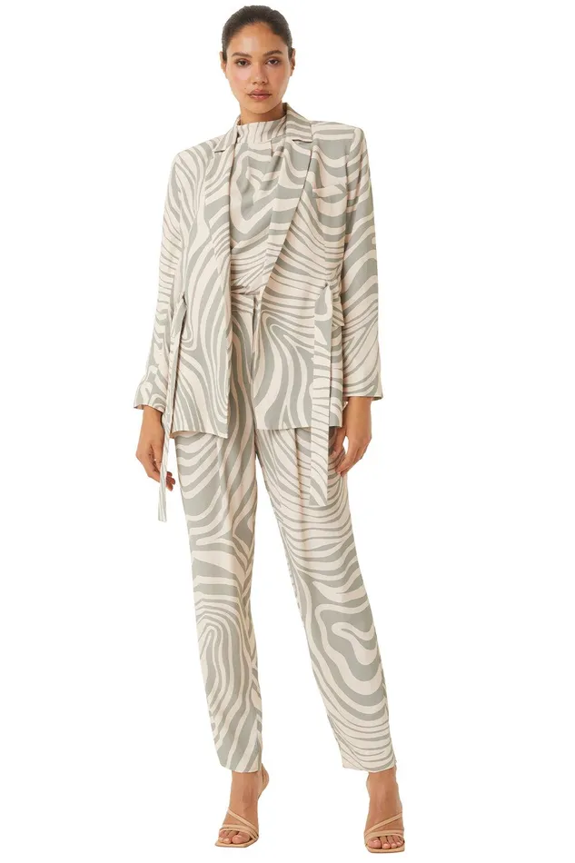 Women MISA Los Angeles Tops KELSEY JACKET Ivory