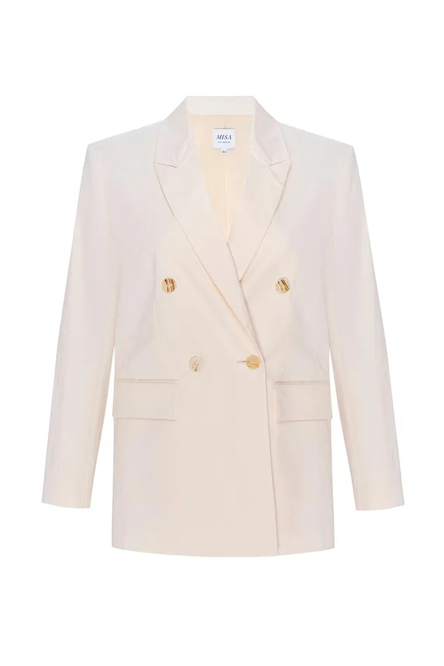Women MISA Los Angeles Tops VIVA BLAZER Cali Ombre Cotton