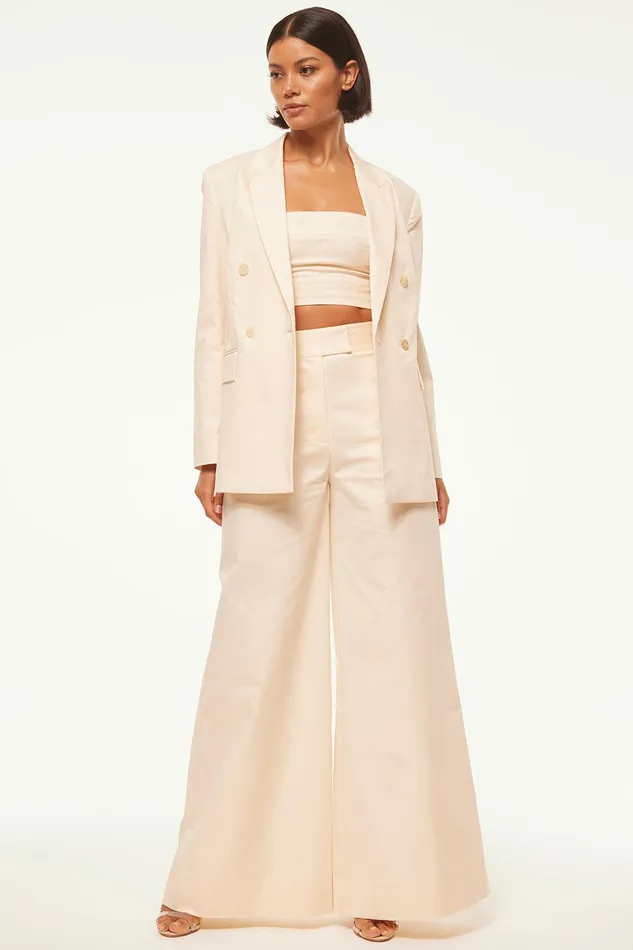 Women MISA Los Angeles Tops VIVA BLAZER Cali Ombre Cotton