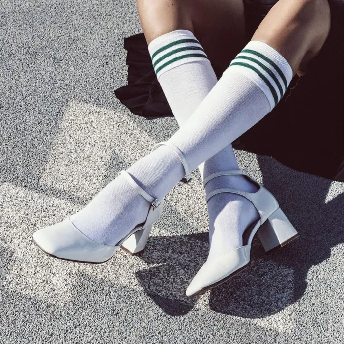 Women Moda In Pelle Court Shoes Daziah Off White Leather
