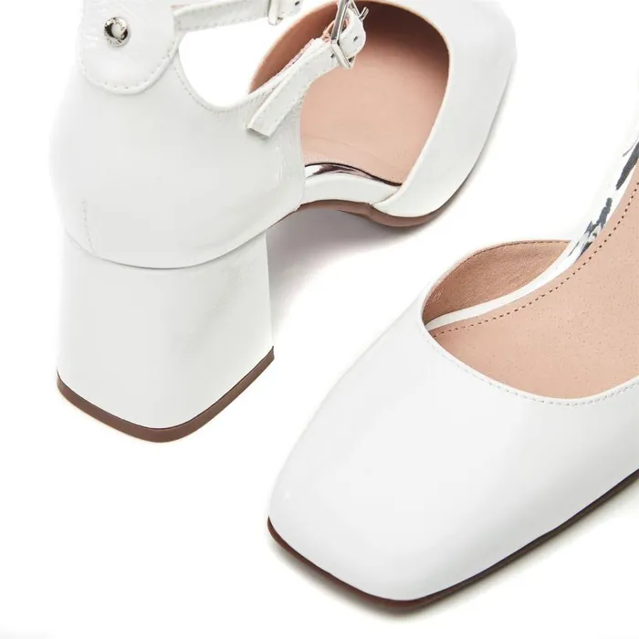 Women Moda In Pelle Court Shoes Daziah Off White Leather