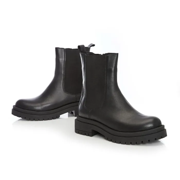 Women Moda In Pelle MidCalf Boots Bsoleful B Wolfie Black Leather