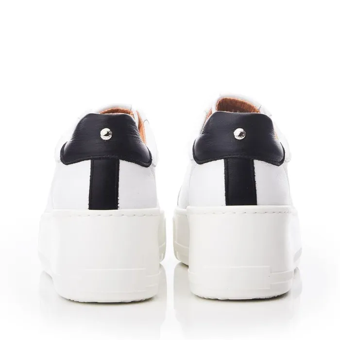 Women Moda In Pelle SlipOn Trainers Auben White Leather