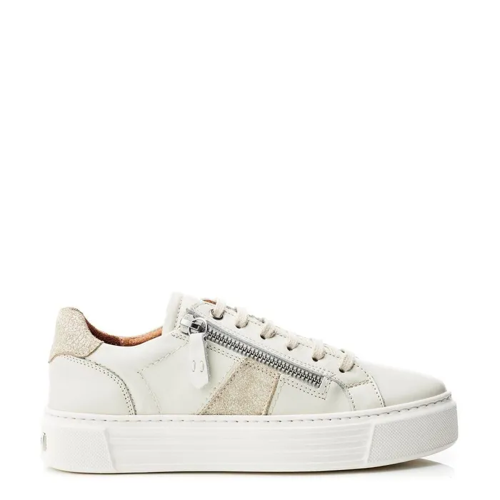 Women Moda In Pelle White Trainers Shoon Sh Ely Off White Leather