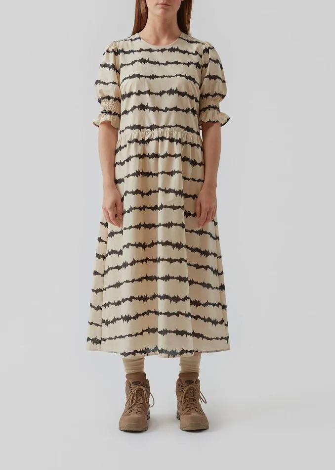 Women Modstrm Dresses PoemMD Print Dress Tie Dye Lines
