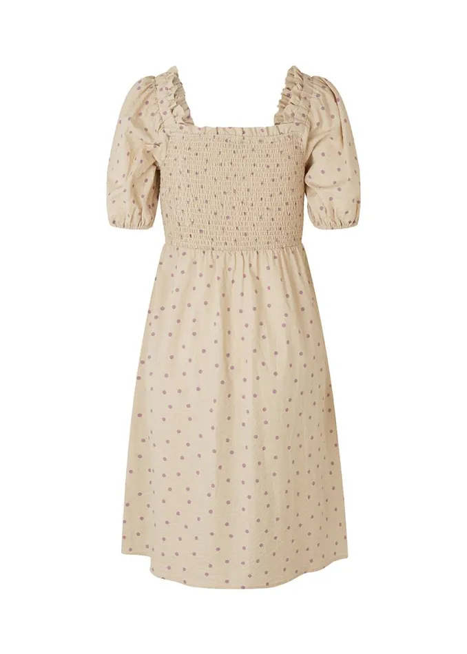 Women Modstrm Dresses ReeceMD Print Dress Off White Polka Dot Women Modstrm Dresses ReeceMD Print Dress Off White Polka Dot