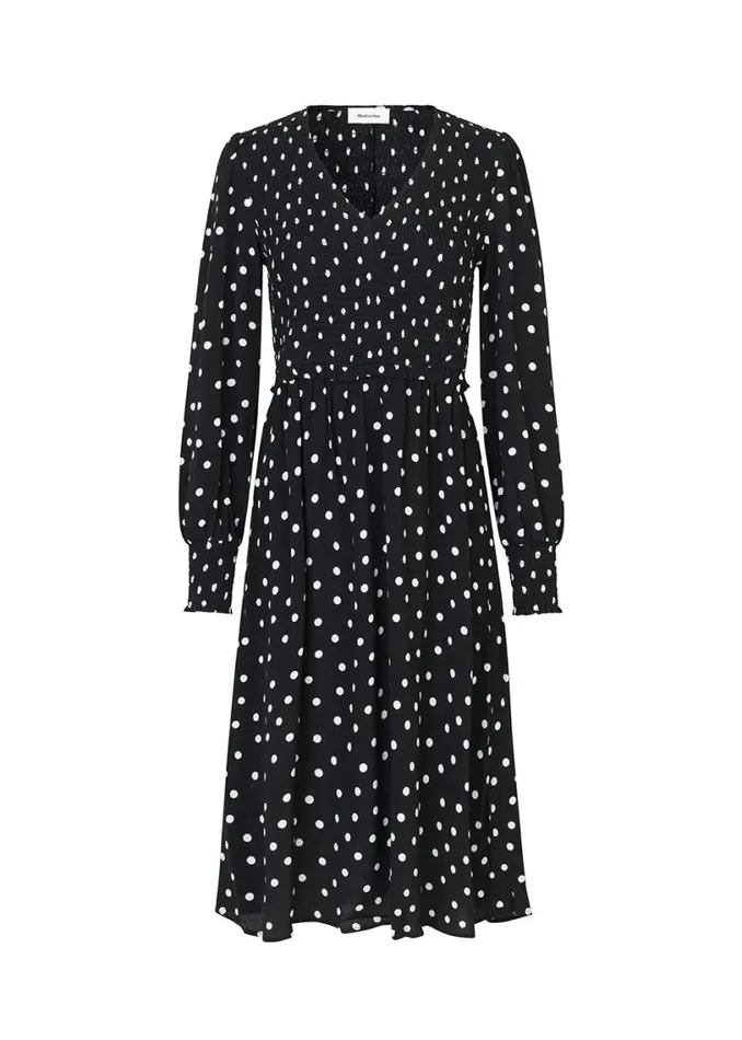 Women Modstrm Dresses Tomme Print Dress Bold Dot Black