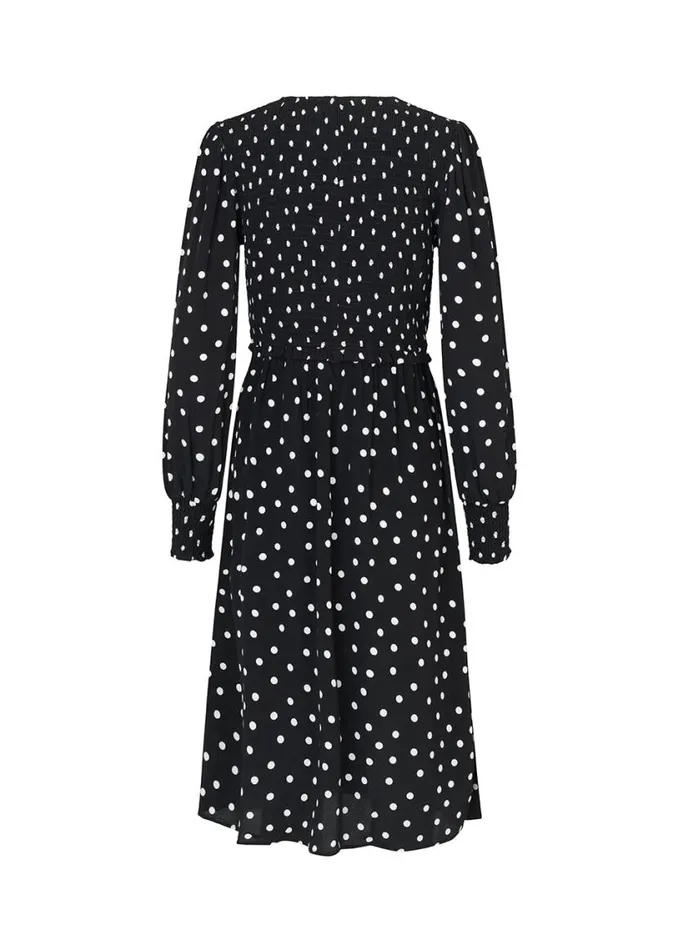Women Modstrm Dresses Tomme Print Dress Bold Dot Black Women Modstrm Dresses Tomme Print Dress Bold Dot Black