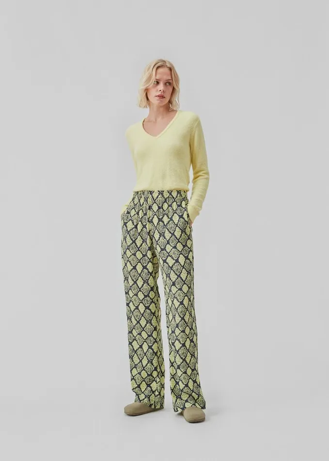 Women Modstrm Pants and Leggings CamilaMD Print Pants Yellow Snake