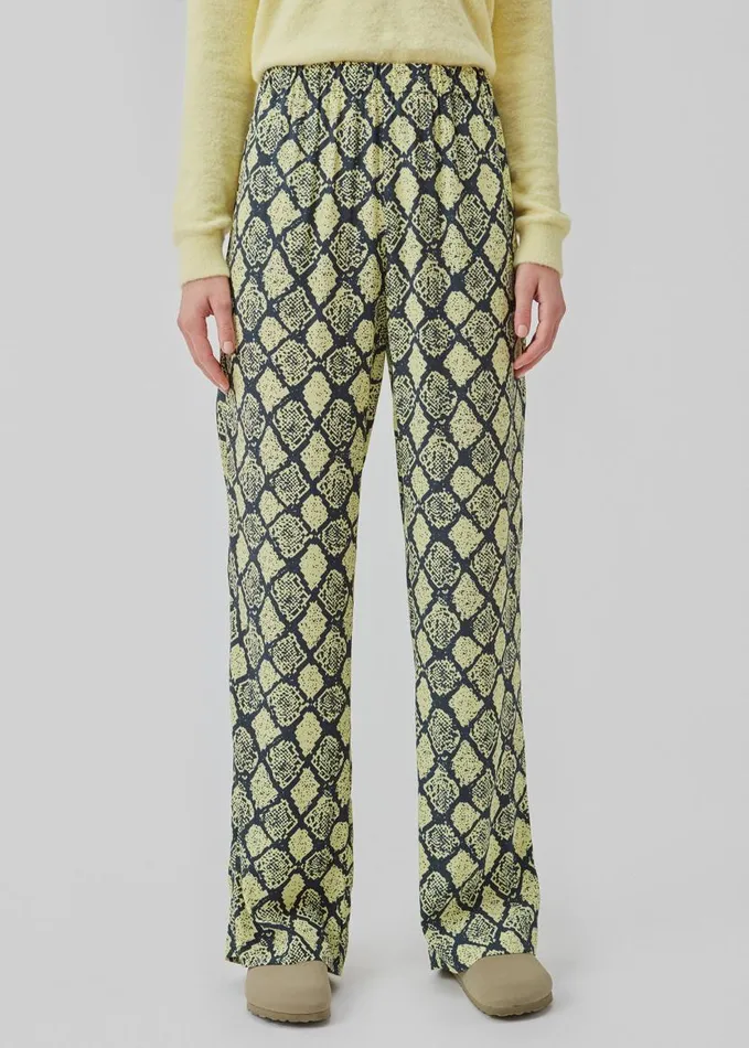 Women Modstrm Pants and Leggings CamilaMD Print Pants Yellow Snake Women Modstrm Pants and Leggings CamilaMD Print Pants Yellow Snake