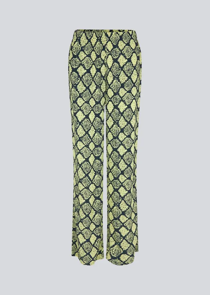 Women Modstrm Pants and Leggings CamilaMD Print Pants Yellow Snake Women Modstrm Pants and Leggings CamilaMD Print Pants Yellow Snake