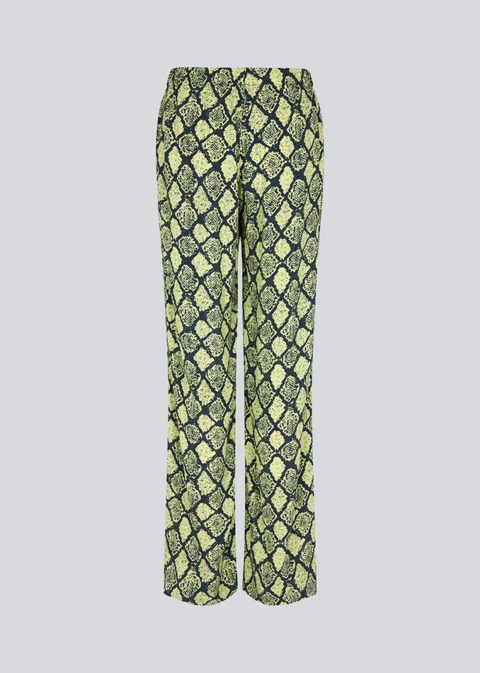 Women Modstrm Pants and Leggings CamilaMD Print Pants Yellow Snake Women Modstrm Pants and Leggings CamilaMD Print Pants Yellow Snake
