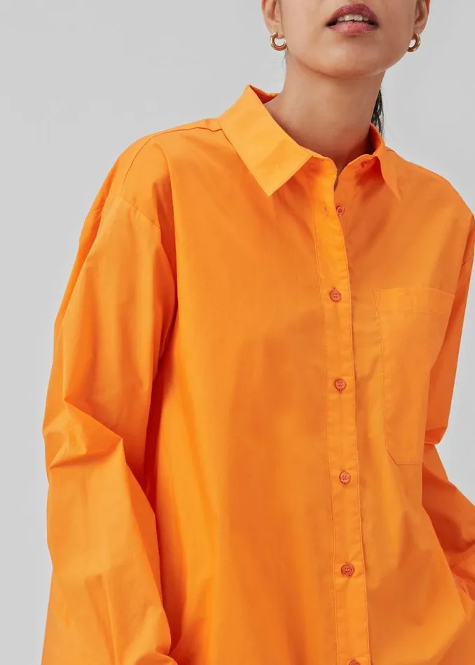 Women Modstrm Shirts TapirMD Shirt Vibrant Orange Women Modstrm Shirts TapirMD Shirt Vibrant Orange