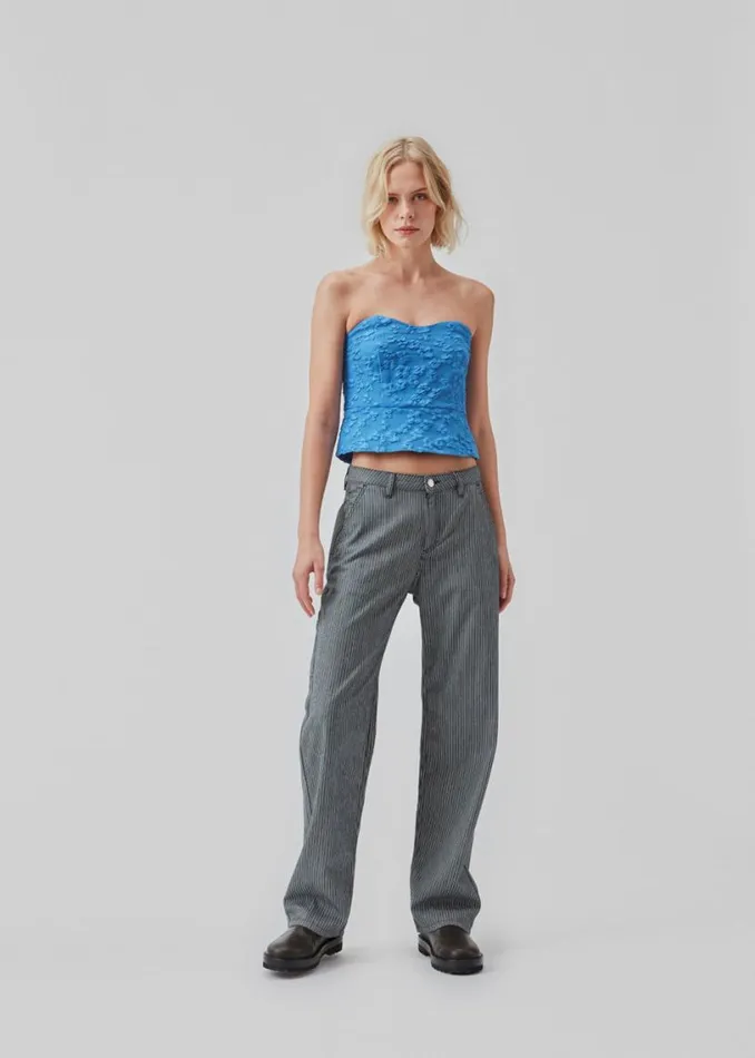 Women Modstrm Tops AtiraMD Crop Top Azure Blue