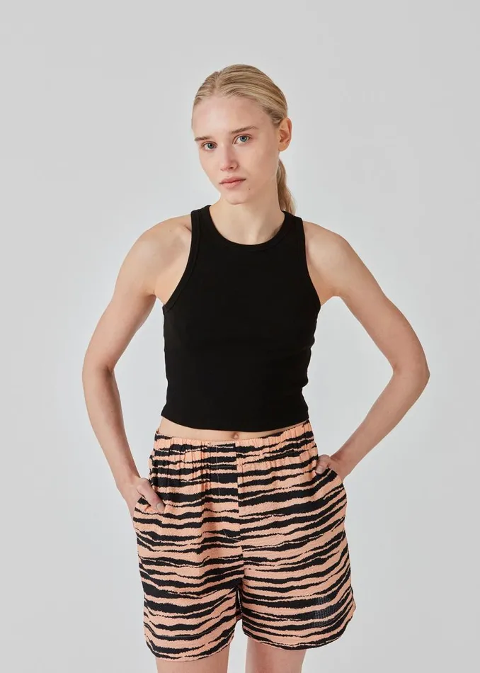 Women Modstrm Tops IgorMD Crop Top Black
