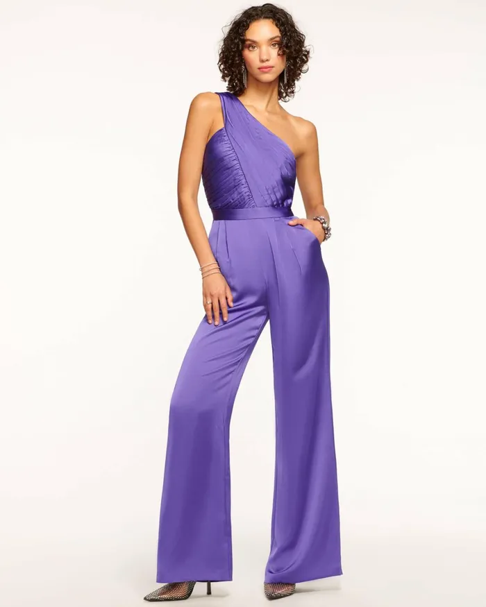 Women Myra One Shoulder Jumpsuit Bright Amethyst Ramy Brook Dresses Women Myra One Shoulder Jumpsuit Bright Amethyst Ramy Brook Dresses