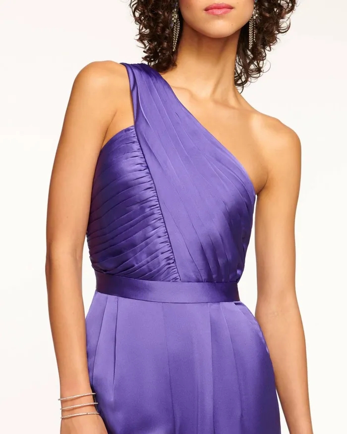 Women Myra One Shoulder Jumpsuit Bright Amethyst Ramy Brook Dresses Women Myra One Shoulder Jumpsuit Bright Amethyst Ramy Brook Dresses