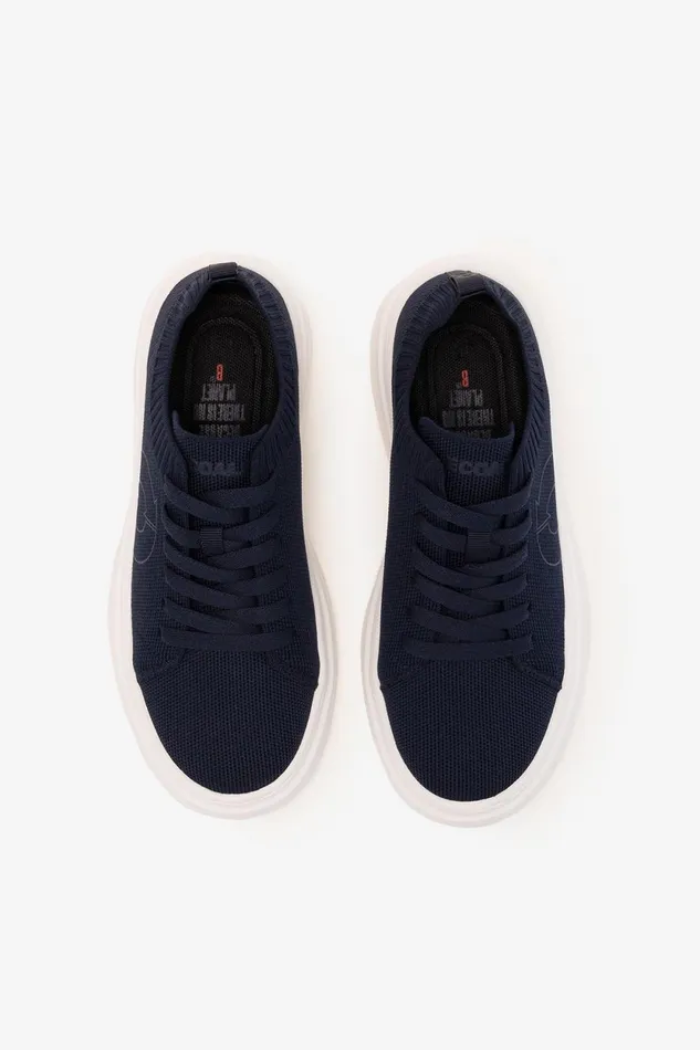 Women Navy Blue Bermudas Trainers Ecoalf Sneakers