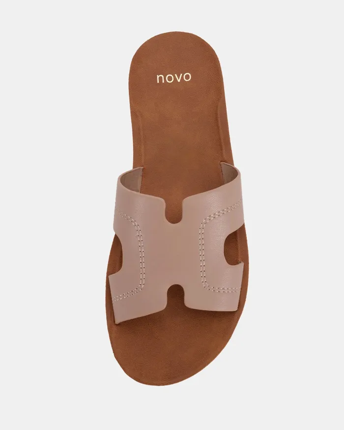 Women NOVO Shoes RYLEIGH NUDE Sandals Flat Sandals