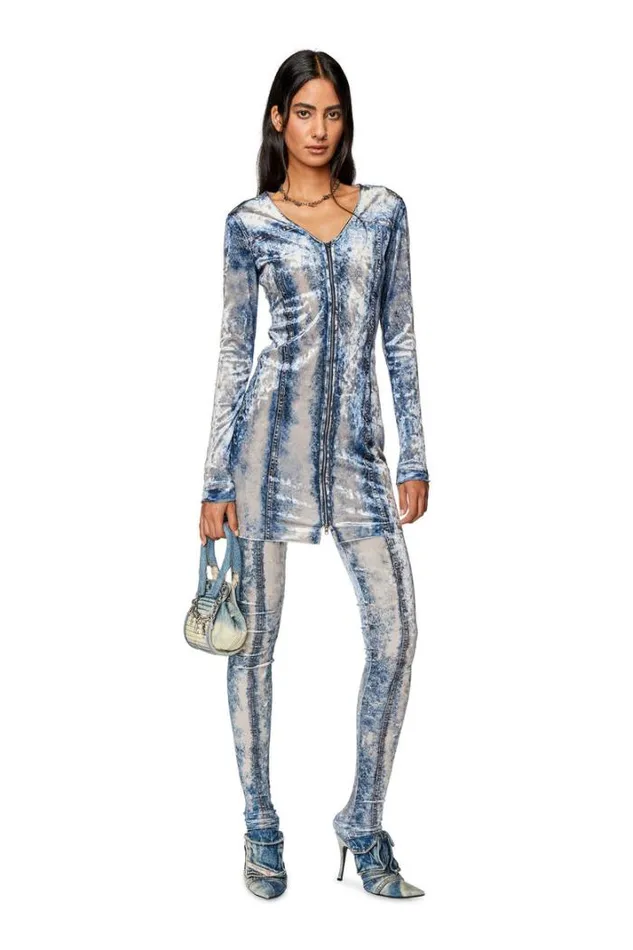 Women PKolvet Blue Diesel Trousers And Shorts
