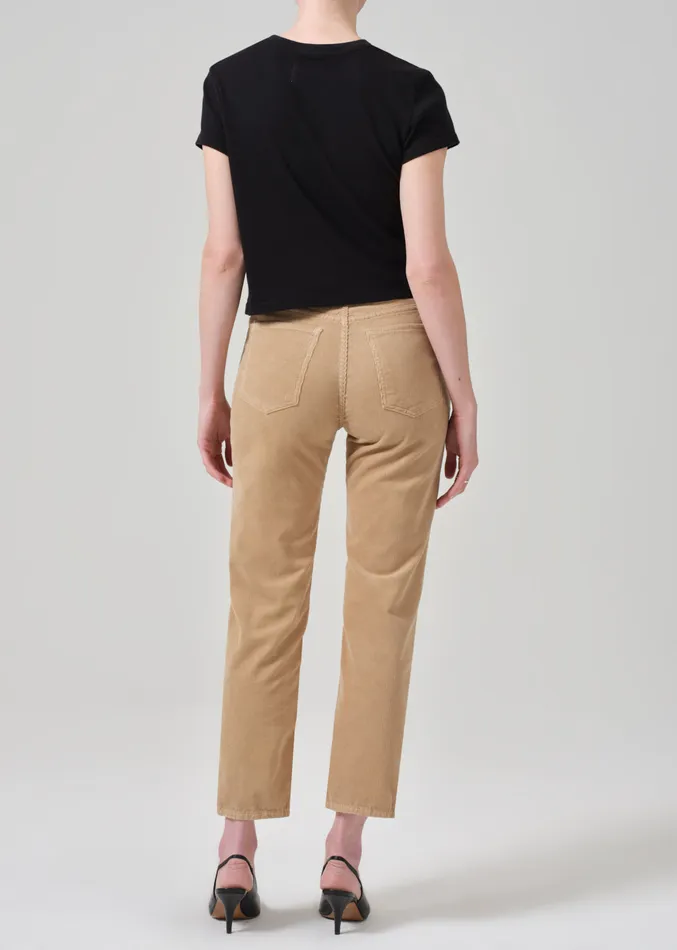 Women Pants Citizens Of Humanity Zurie Ankle Corduroy In Champagne