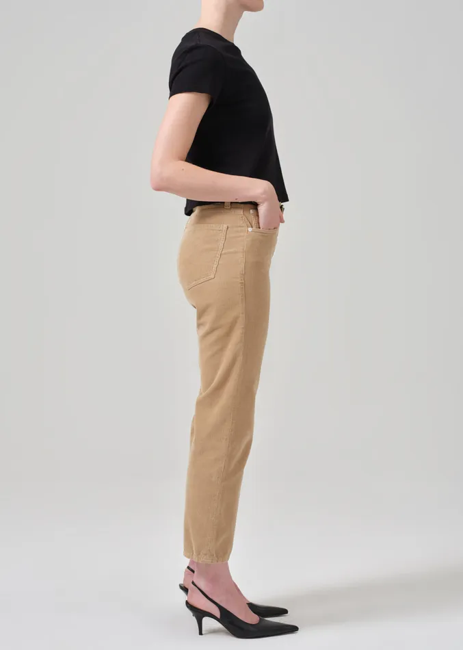 Women Pants Citizens Of Humanity Zurie Ankle Corduroy In Champagne