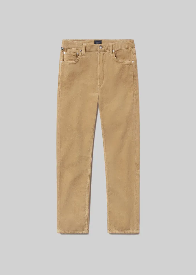 Women Pants Citizens Of Humanity Zurie Ankle Corduroy In Champagne
