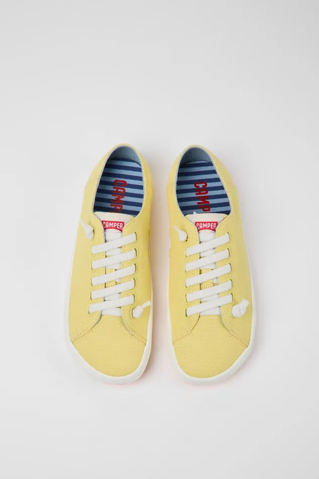 Women Peu Rambla Yellow Textile Sneakers Camper Sneakers Women Peu Rambla Yellow Textile Sneakers Camper Sneakers