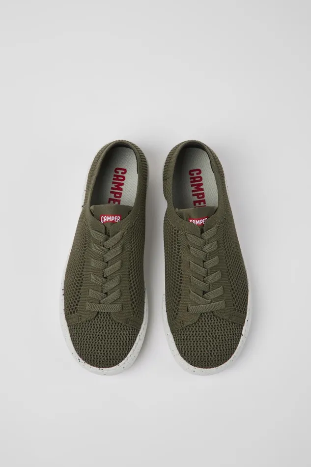 Women Peu Touring Green Textile Sneakers Camper Sneakers Women Peu Touring Green Textile Sneakers Camper Sneakers