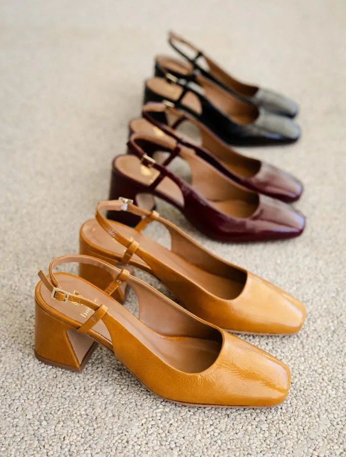 Women Pumps and Mary Janes Bobbies Maddie Black Vinyl Women Pumps and Mary Janes Bobbies Maddie Black Vinyl