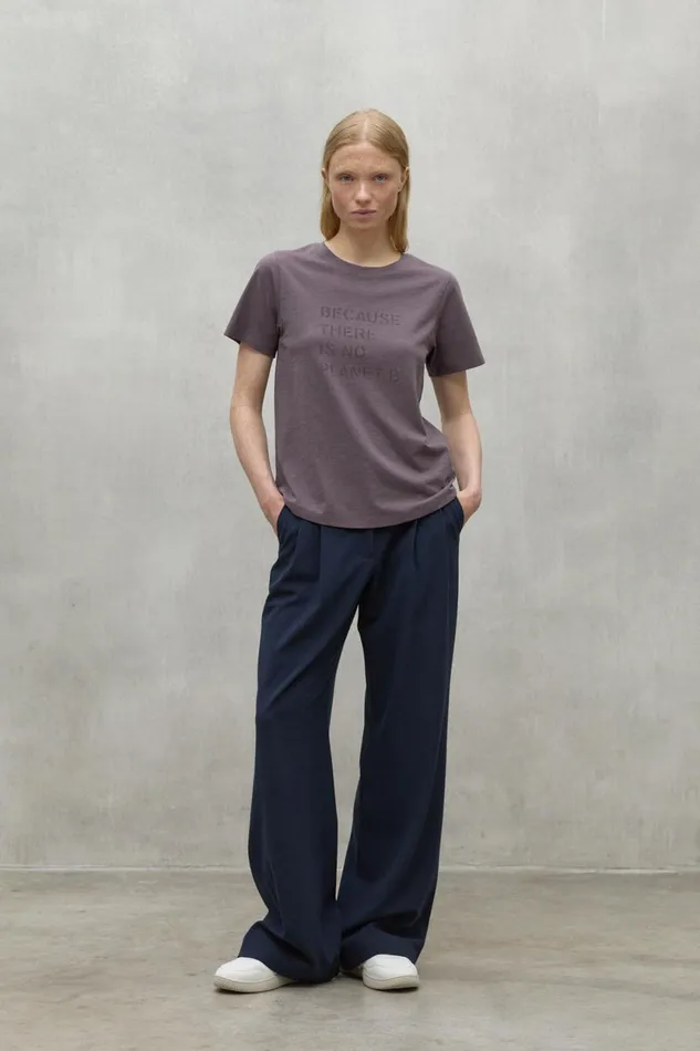 Women Purple Ambel TShirt Ecoalf TShirts