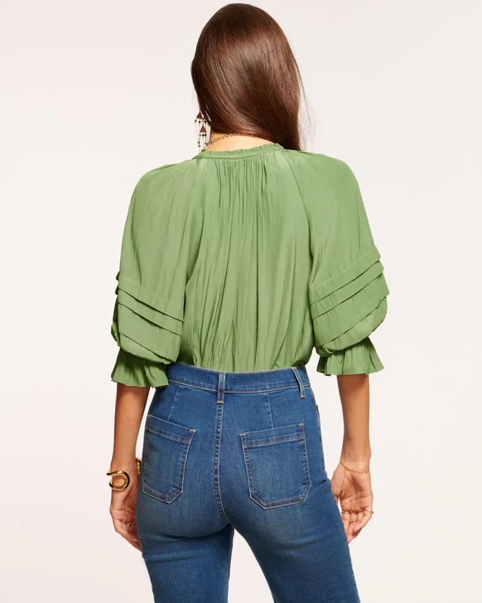 Women Randi Puff Sleeve Top Black Ramy Brook Tops Women Randi Puff Sleeve Top Black Ramy Brook Tops