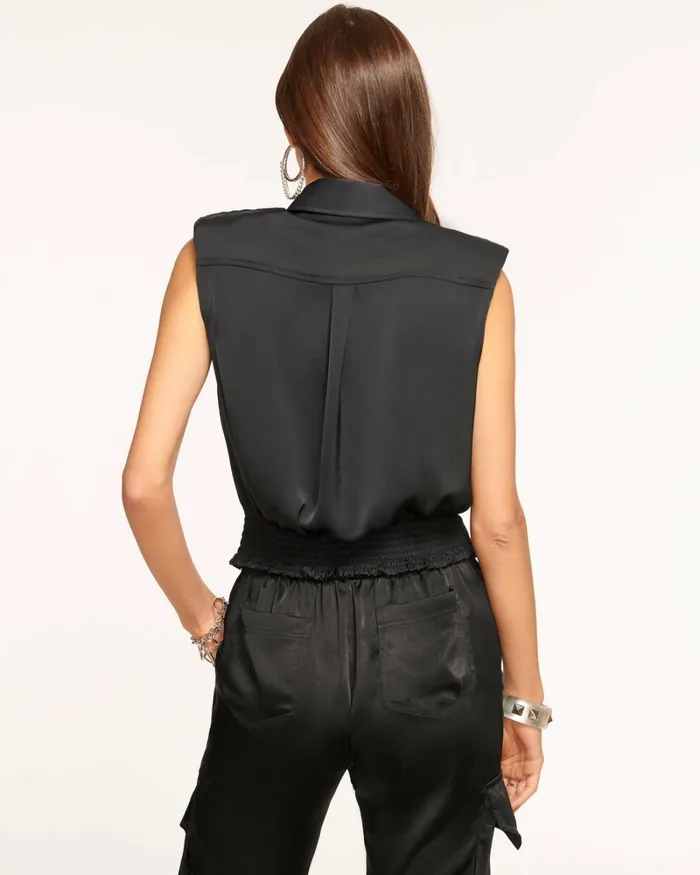 Women Reagan VNeck Tank Top Black Ramy Brook Tops Women Reagan VNeck Tank Top Black Ramy Brook Tops