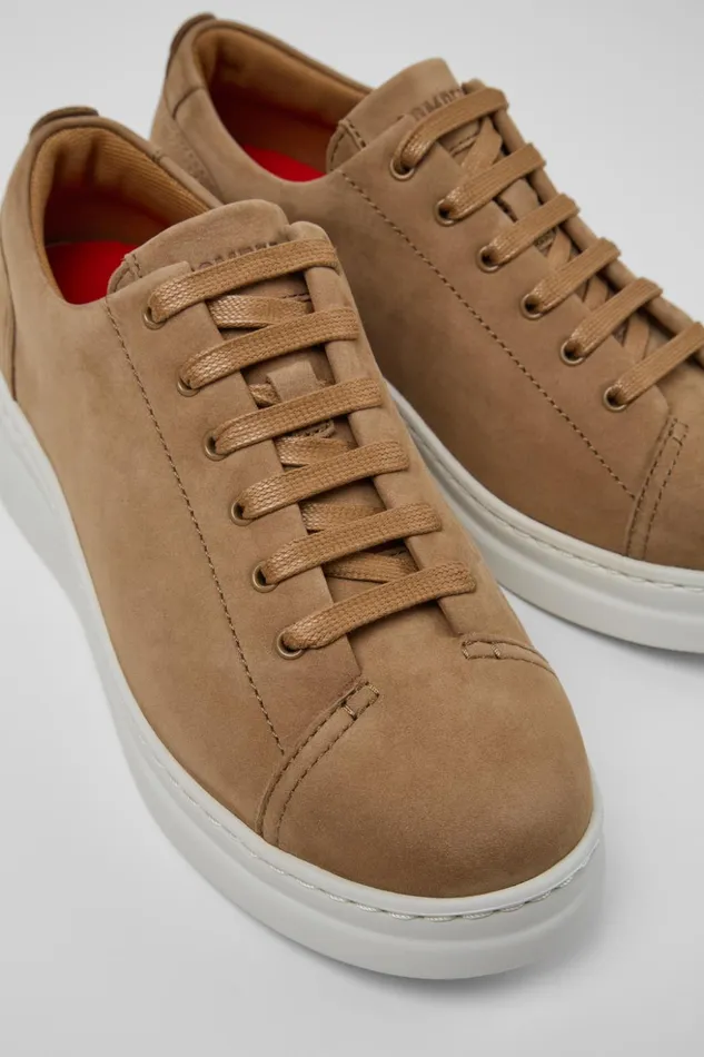 Women Runner Up Brown Nubuck Sneaker Camper Sneakers