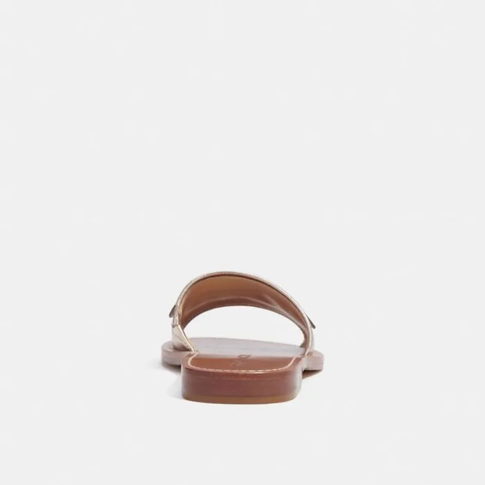 Women Sandals Coach Ina Sandal Platinum Champagne