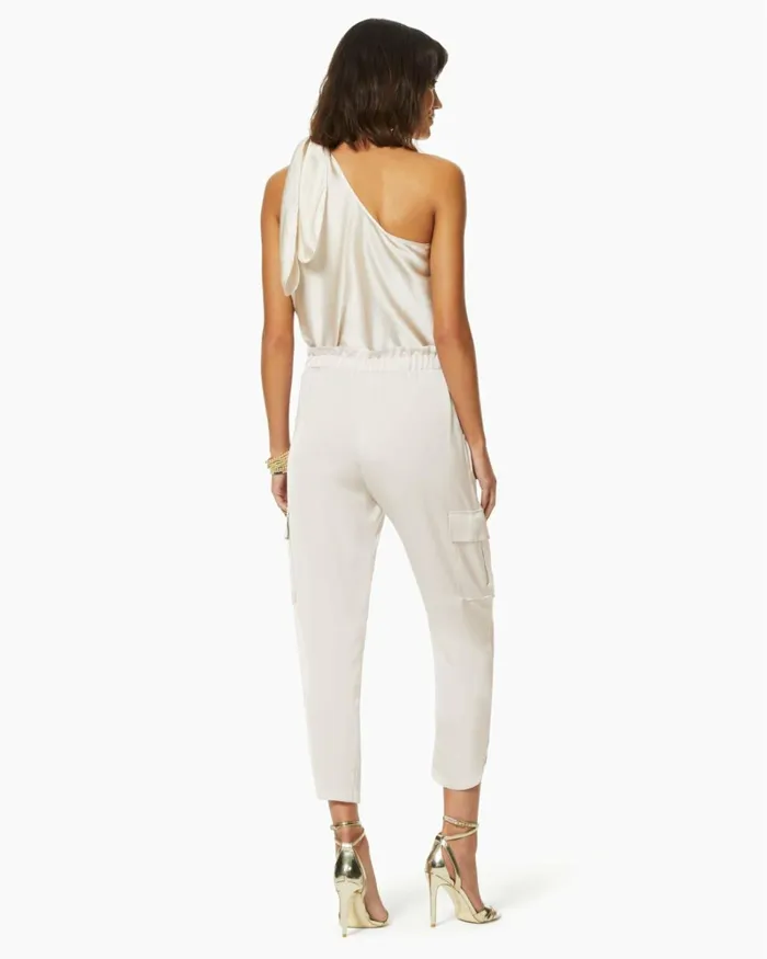 Women Satin Pocket Allyn Pant Black Ramy Brook Pants