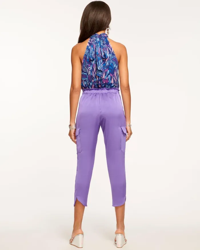 Women Satin Pocket Allyn Pant Black Ramy Brook Pants