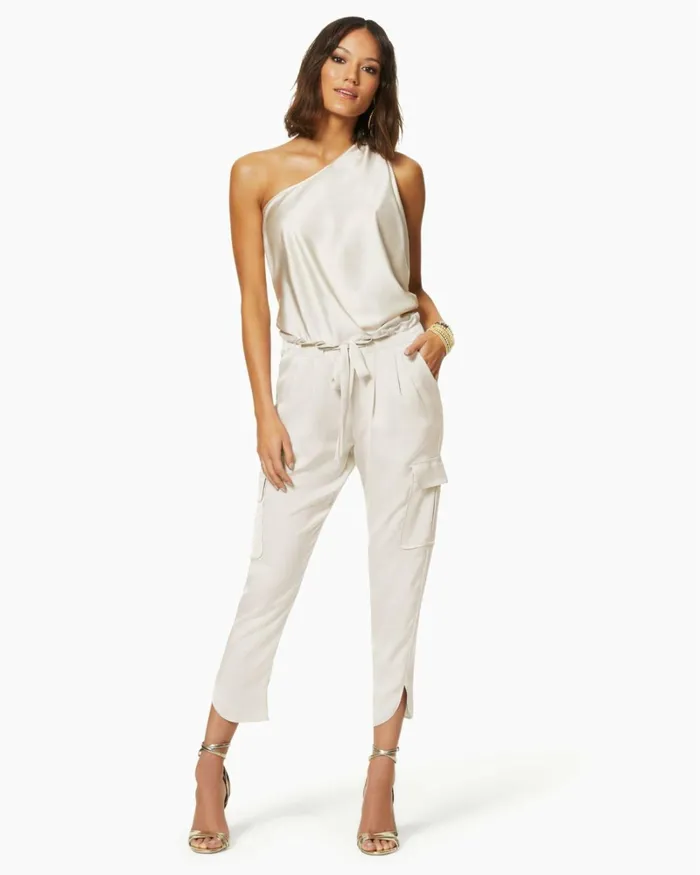 Women Satin Pocket Allyn Pant Black Ramy Brook Pants